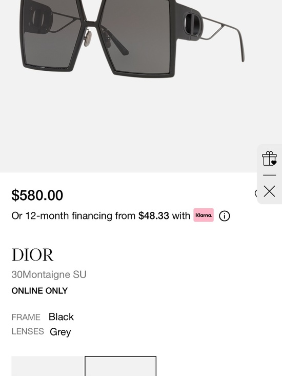 Christian Dior Sunglasses